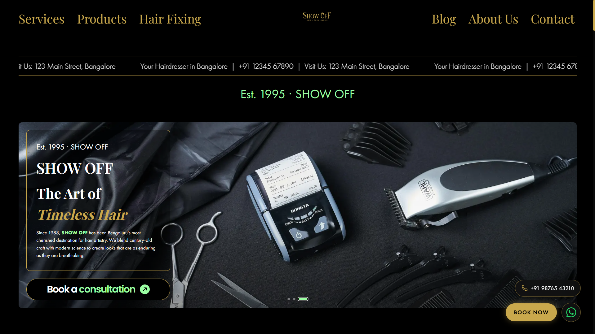 Show Off Salon mockup